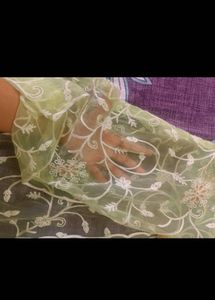 Taavi/ Biba Y2k Vintage Green Embroidered Kurta Se