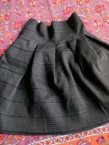 Chic Black A-Line Skirt