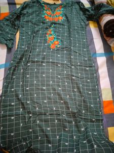 beautiful green kurti