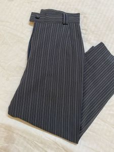 Pinstripe Wide Leg Trousers