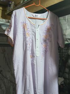Comfortable Embroidered Nightgown