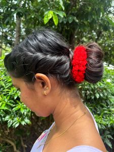 Handmade Floral Hair Scrunchie
