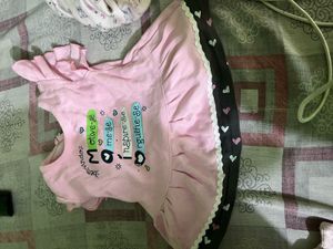 Cute Pink Heart Print Baby Girl Outfit