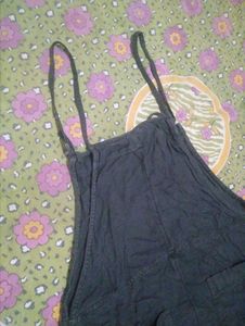 Black Short Overalls
