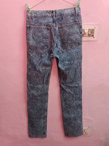 MANGO Denim Women's Printed Bootcut Jeans