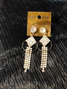 Rhinestone Dangle Earrings
