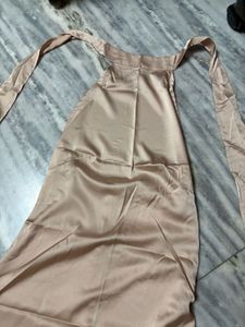 A- line backless dress