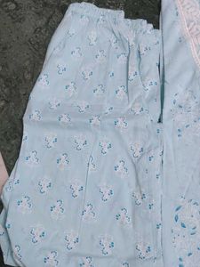 Light Blue Kurta pant Set