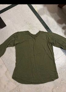 Olive Green Casual Tee