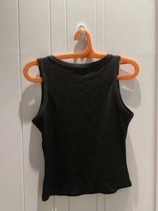 Classic Black Ribbed Tank Top
