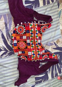 Embroidered Bohemian Crop Top