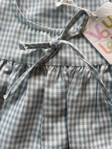 Gingham Puff Sleeve Top