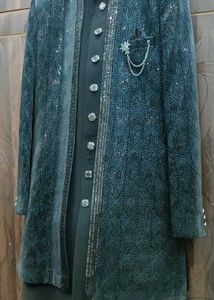 Beautiful Teal Blue 3 Piece Western Dress.