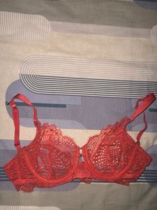 Red Lace Bra