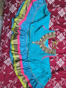 flared anarkali kurti with beautiful embroidery