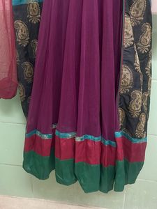 Exquisite Purple &amp; Teal Kurta Suit
