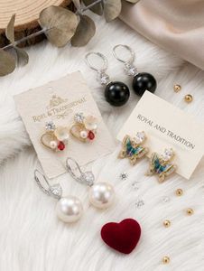 COMBO OFFER 💥💥Elegant Pearl &amp; Butterfly Earrings
