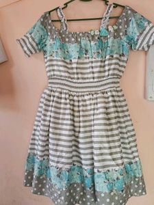 Chic Striped Floral Dress