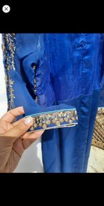 Indigo Blue Ethnic Gown Dress Kurta