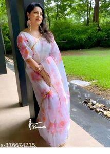 Floral Organza Saree