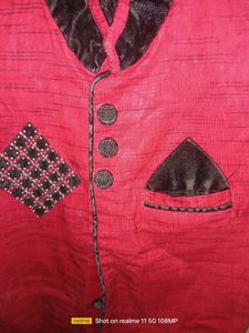 Red Nd Black Beautiful Modi Jacket For 8-10Years