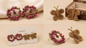 Stunning Butterfly & Floral Earrings combo set