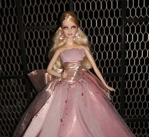 Sparkling Pink Ball Gown Barbie Doll