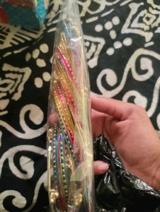 Colorful Beaded Bangles Set