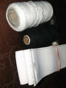 Sewing Supplies: Elastic Band &amp; Threads