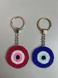 Evil Eye Beaded Keychain Set