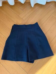 ZARA Navy Blue Shorts with Pockets &amp; Gold Buttons