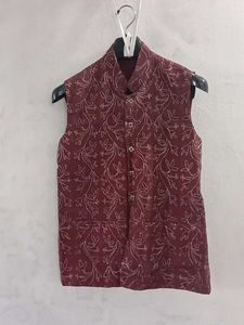 Men's Embroidered Nehru Jacket