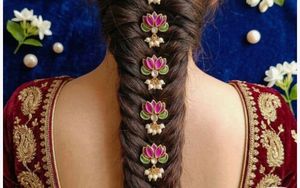 Lotus Kundan Earrings set of 6