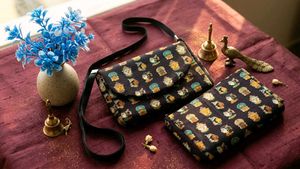 Cute Printed Sling Bag + Matching Pouch Combo