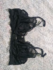 Elegant Black Lace Bra
