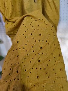 Denim Pants &amp; Yellow Dress Set