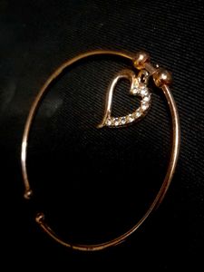 Heart Charm Bangle Bracelet