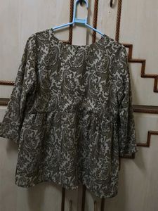 Stylish Paisley Print Tunic Top