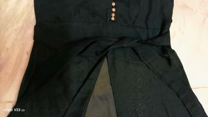 Sleeveless Button-Down Sheer Duster