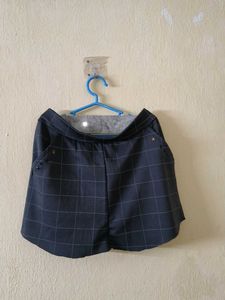 Chic Plaid High-Waisted Shorts