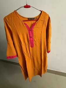 Elegant Mustard Kurta and trouser set (combo)