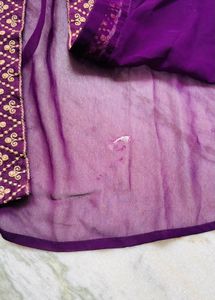Elegant Purple Kurta Set with Embellishments
