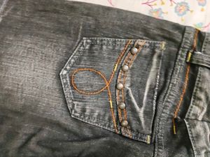 Black Denim Y2K Mini Skirt