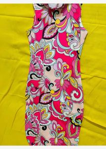 Retro Floral Bodycon Dress