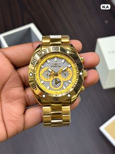 Invicta Rose Gold Chronograph Watch