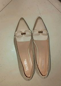 Trendy Tan-white Heels