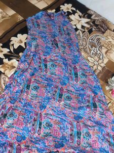 Printed Halter Neck Dress