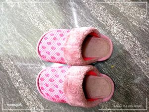 Pink Fur Slippers