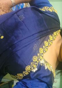 Fully stitched Elegant Blue and Gold Lehenga Choli