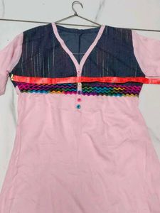 Stylish Pink Kurta with Unique Design